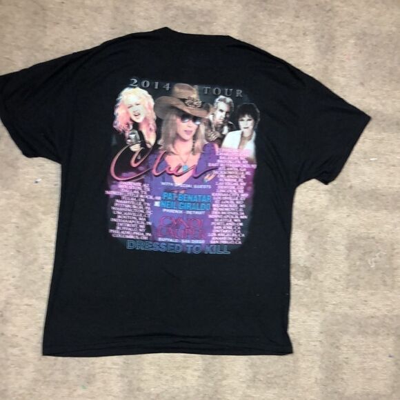 Cher 2014 Dressed To Kill US Concert Tour T-Shirt | 2-sided | Large - Picture 2 of 6